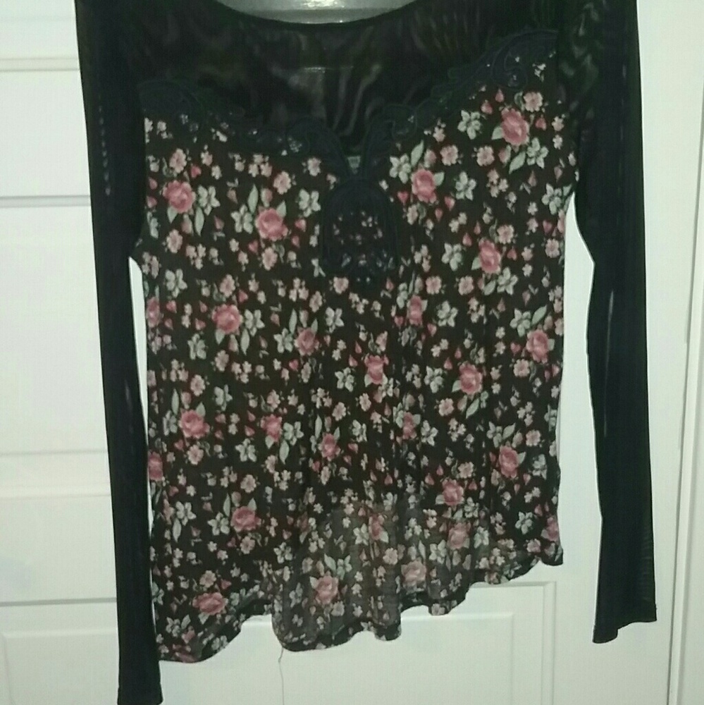 High-Low Mesh Top